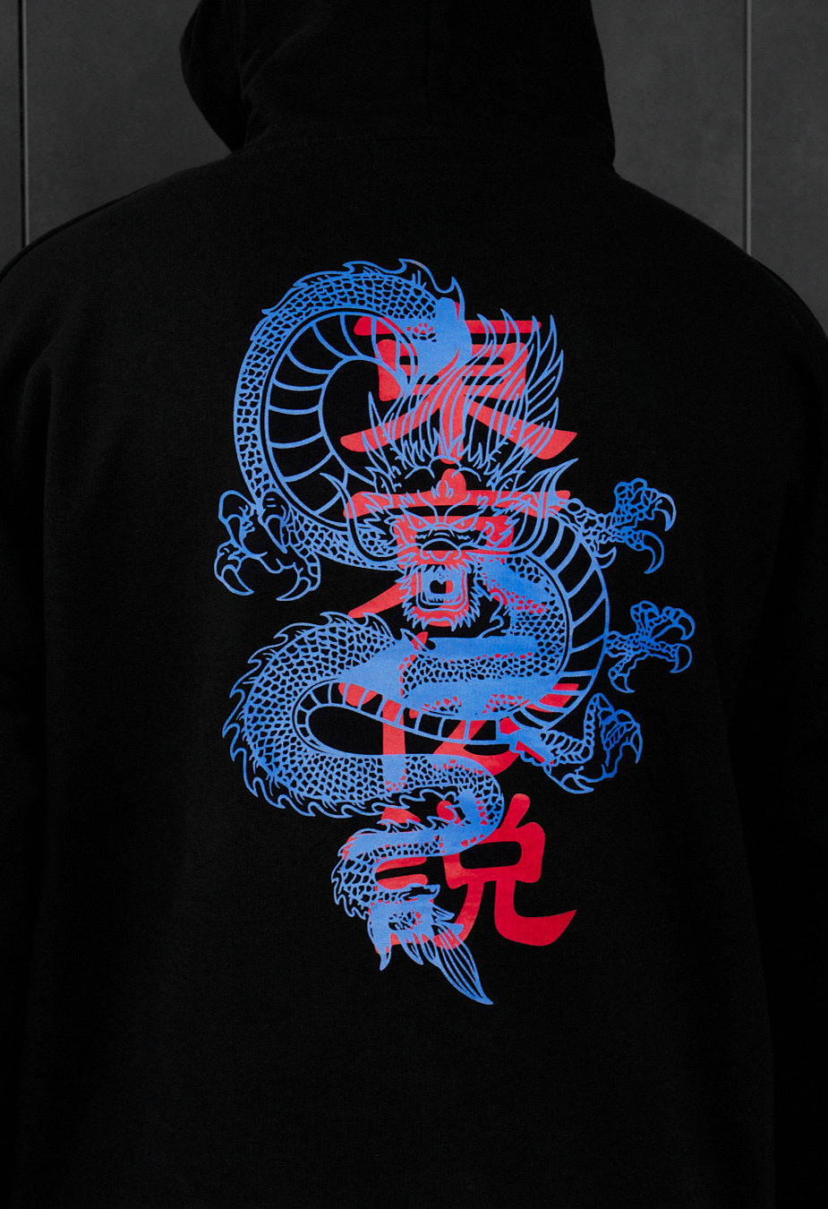 Bluza Staff blue dragon oversize