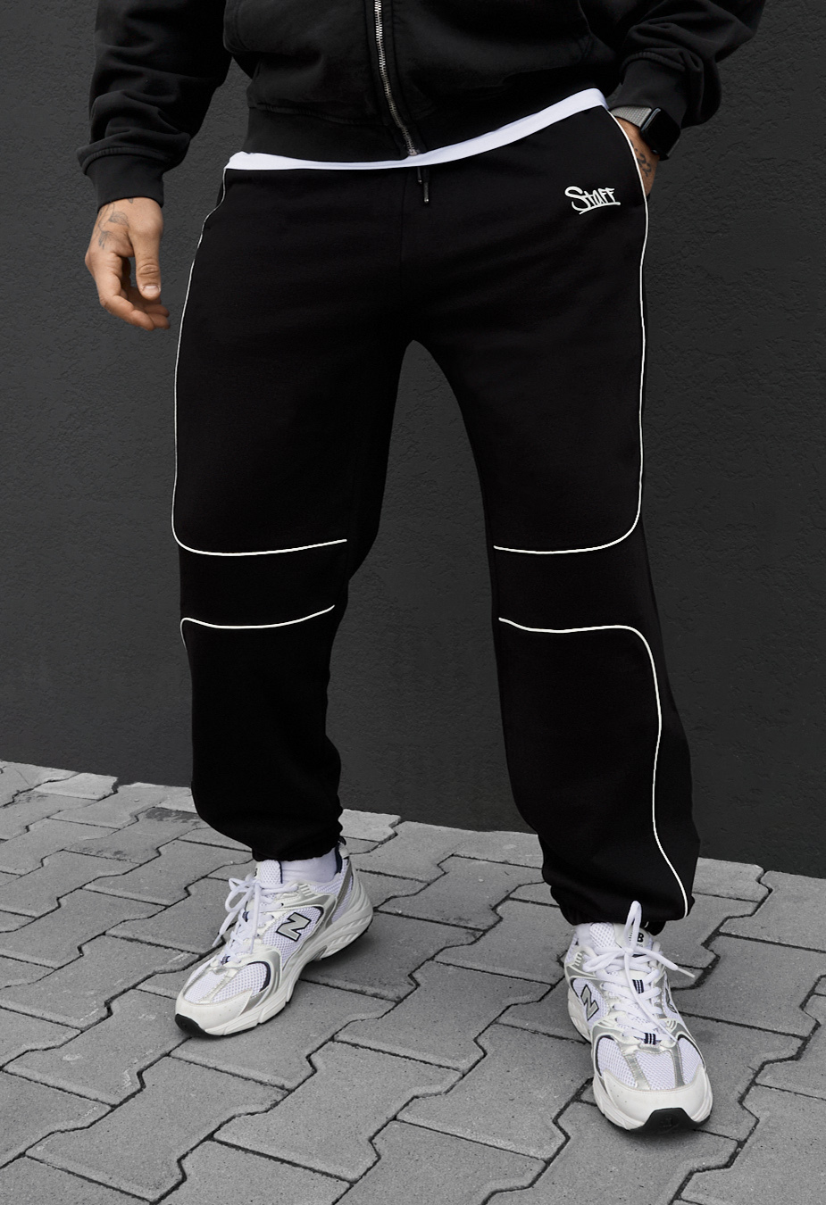 Spodnie Staff en black reflective