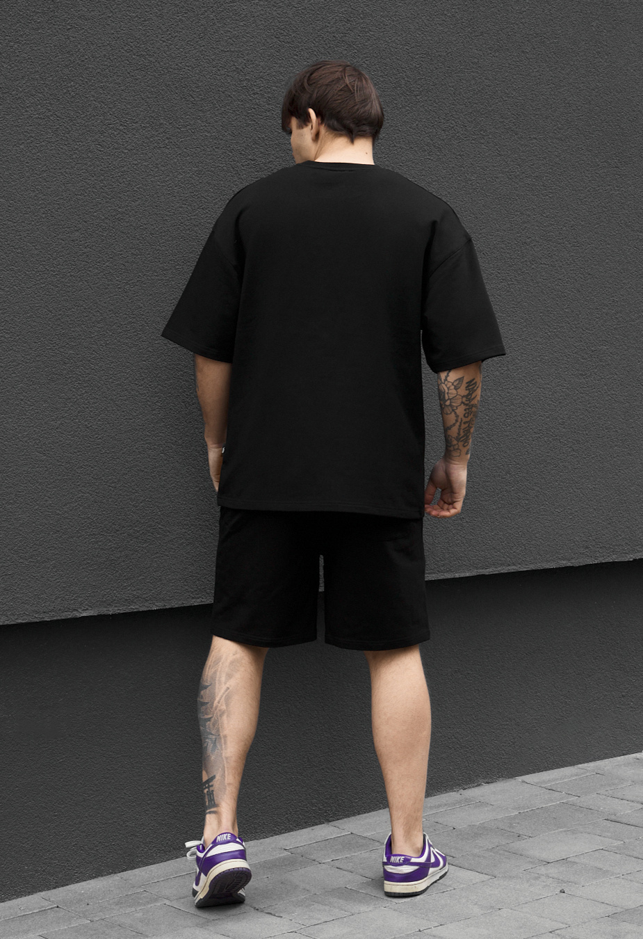 Komplet koszulka + spodenki Staff no black oversize