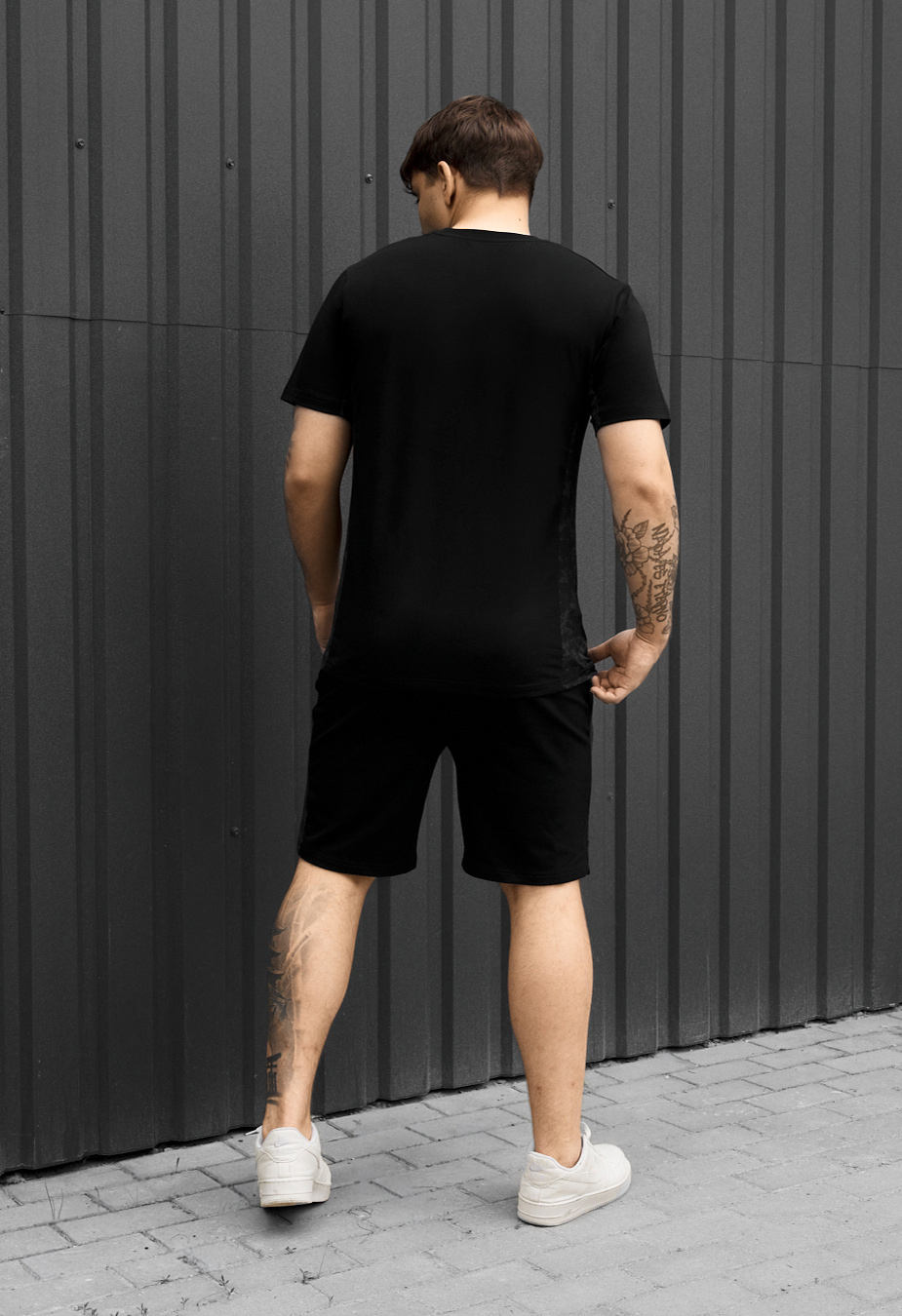 Komplet koszulka + spodenki Staff pro black