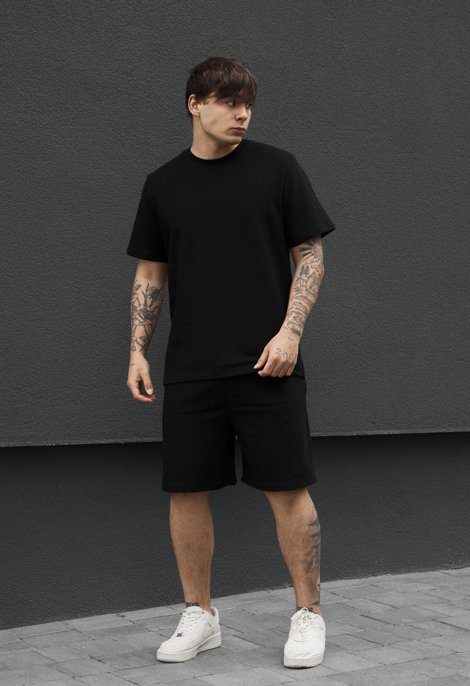 Komplet koszulka + spodenki Staff vic black