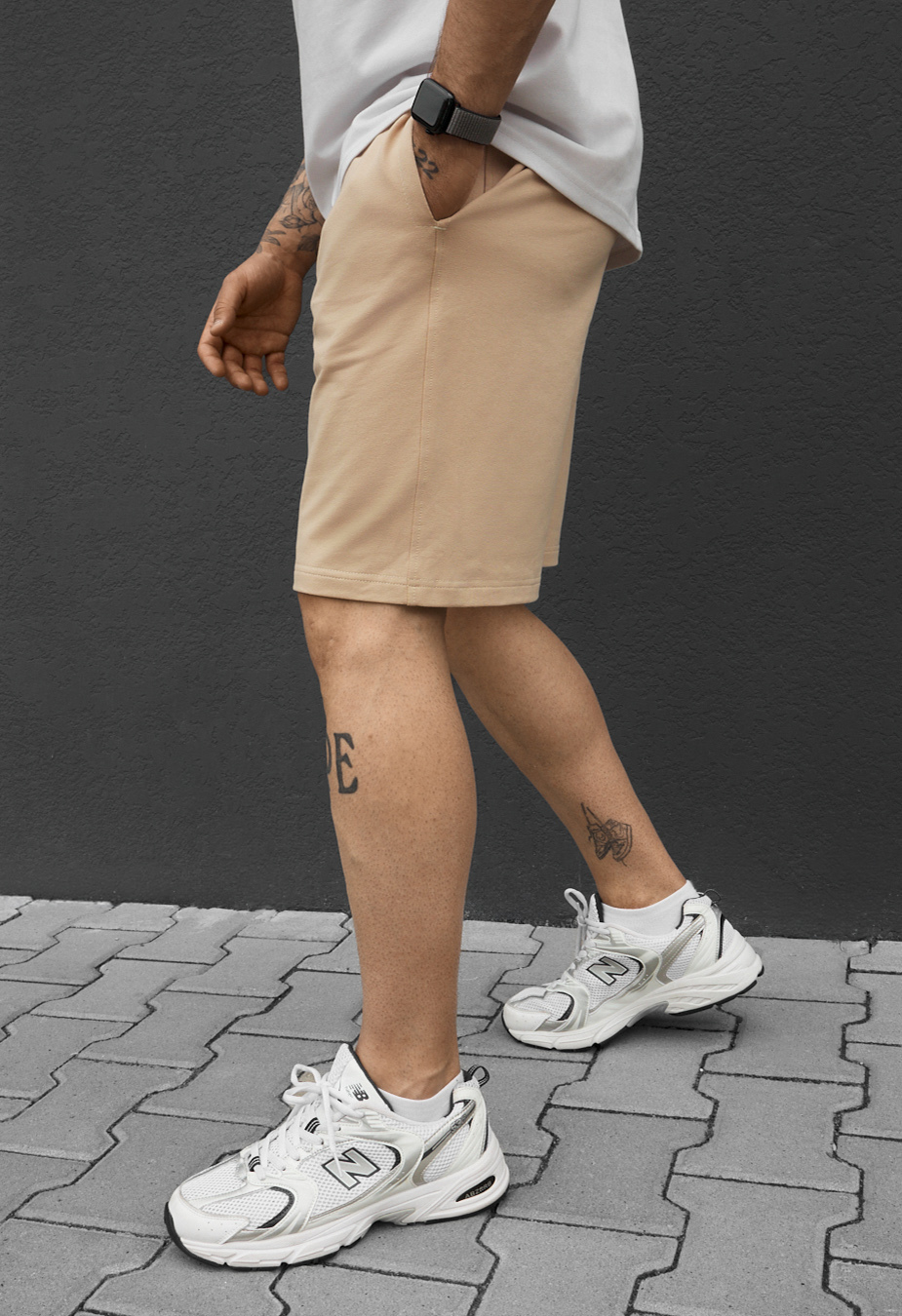 Spodenki Staff tor beige
