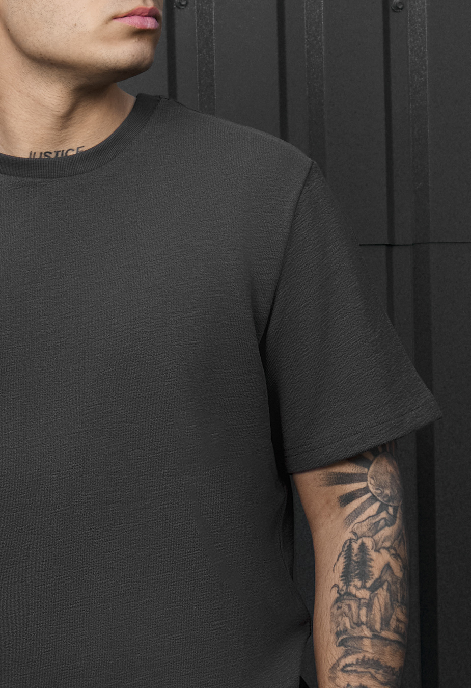 Komplet koszulka + spodenki Staff vic dark gray