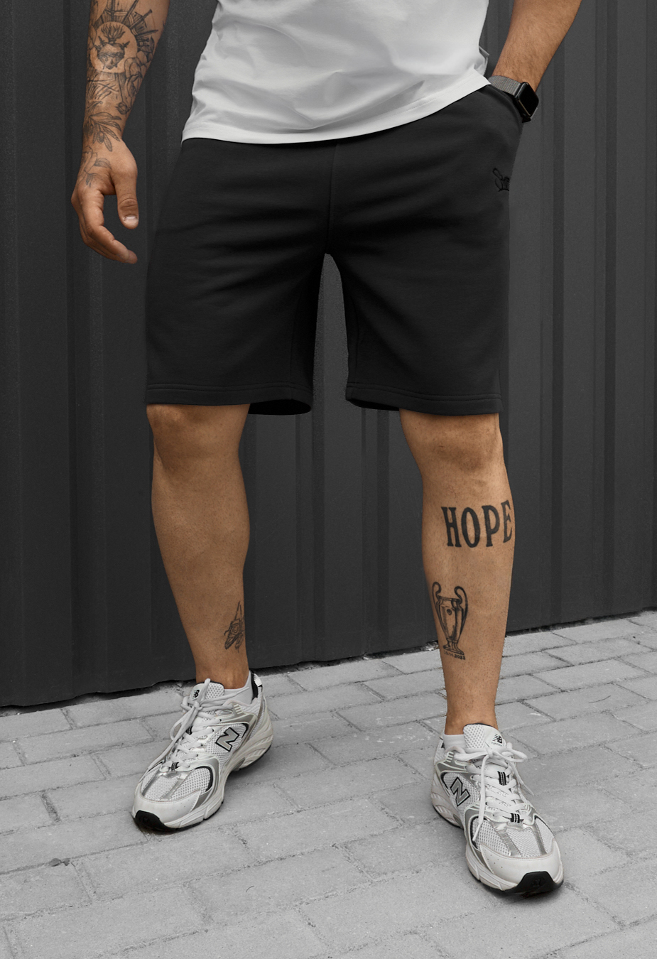 Spodenki Staff dje dark gray logo