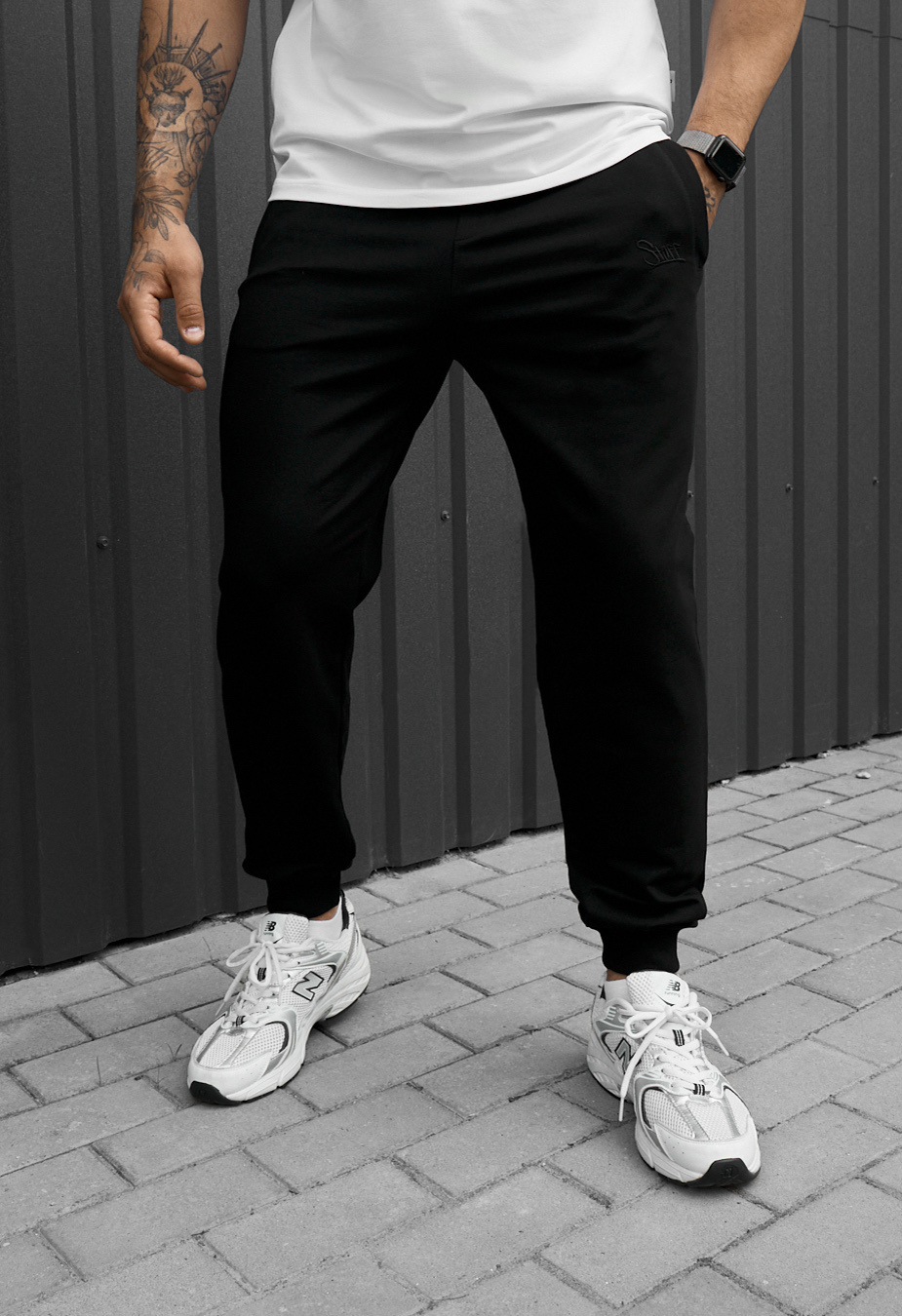 Spodnie dresowe Staff go logo black