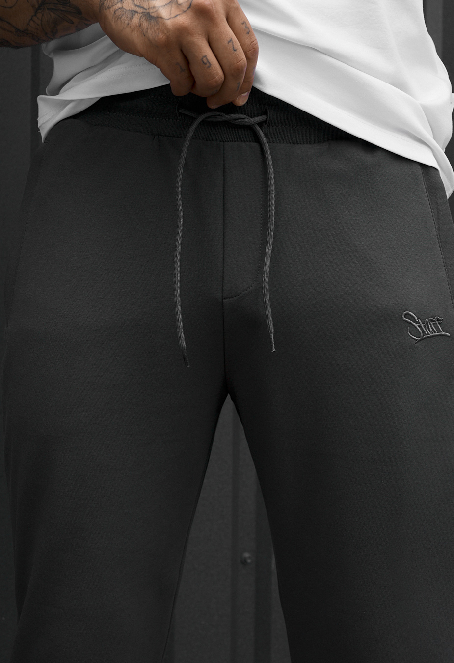 Spodnie dresowe Staff go logo gray