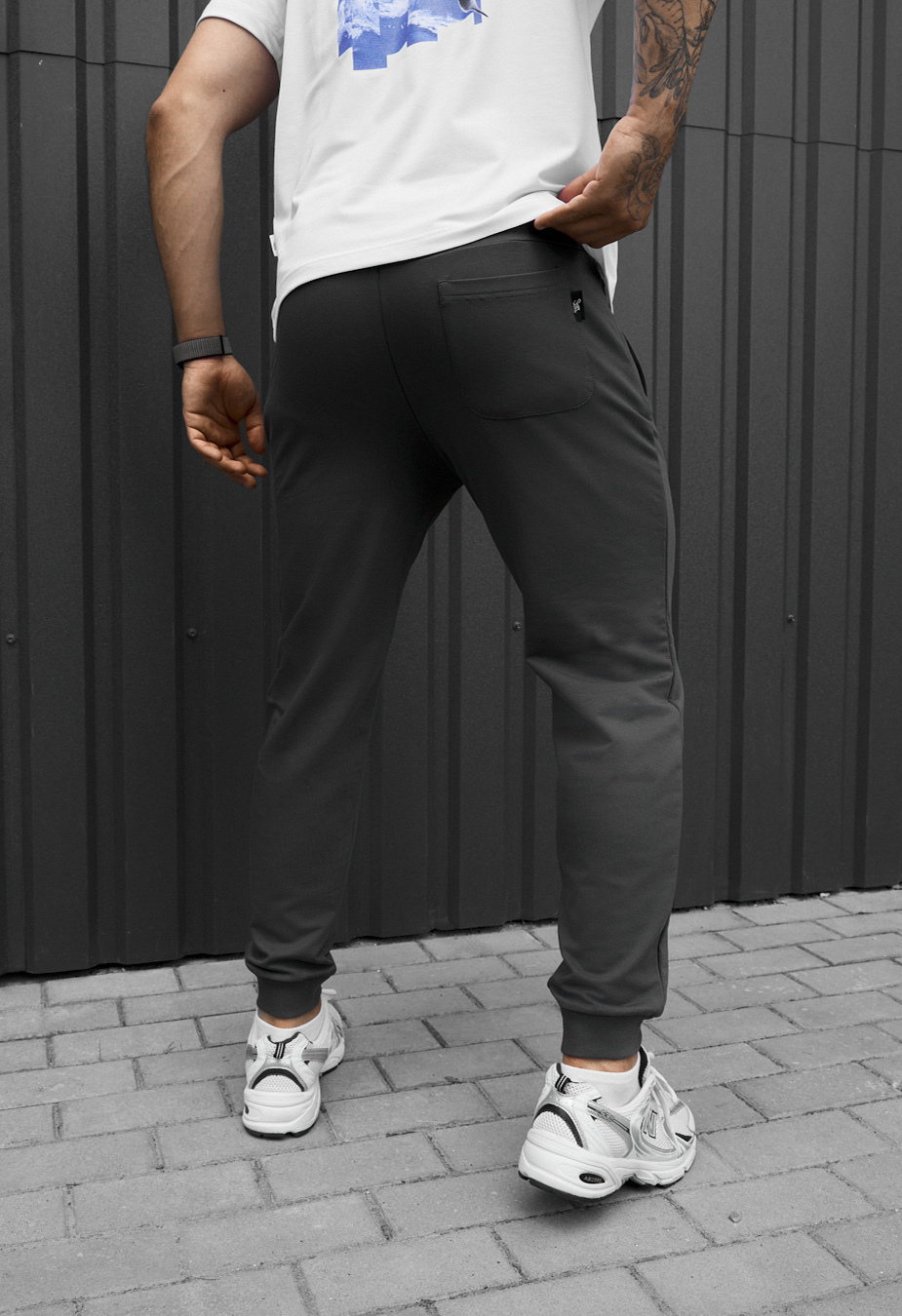 Spodnie dresowe Staff go logo gray