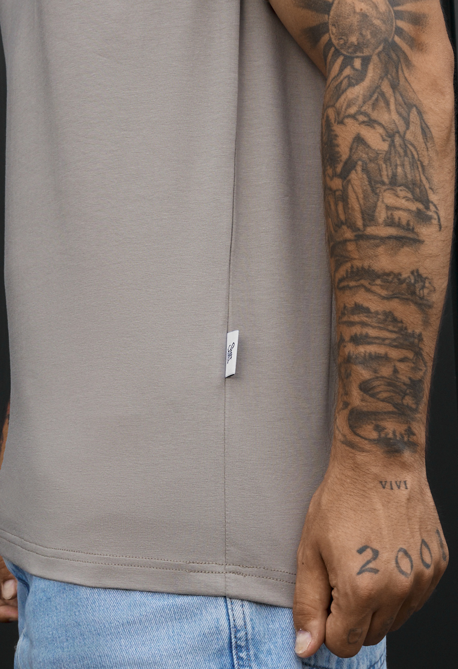Koszulka Staff gray-beige