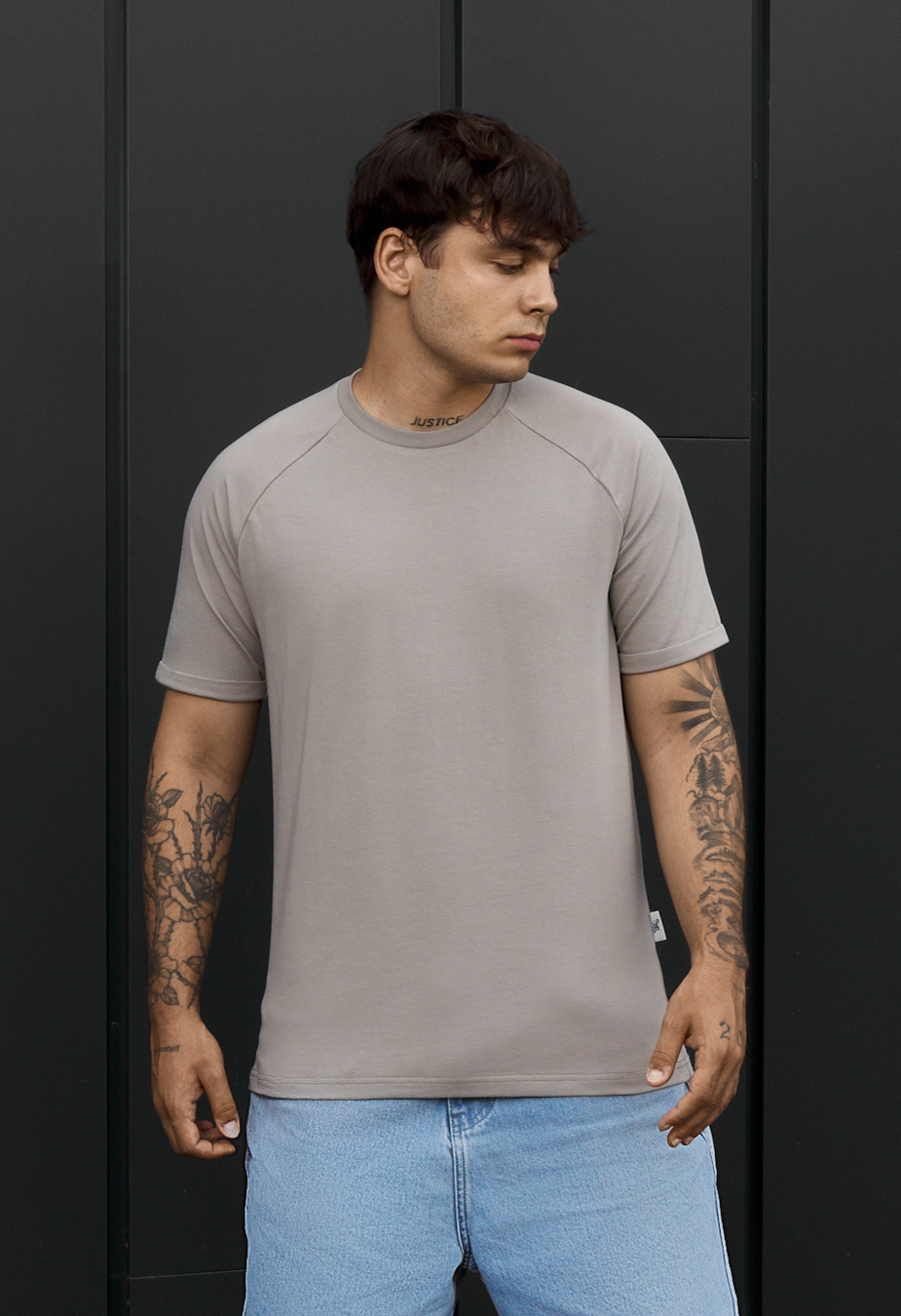 Koszulka Staff gray-beige