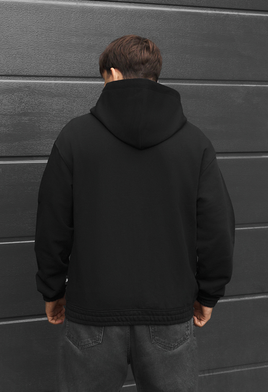 Bluza Staff zip logo black oversize