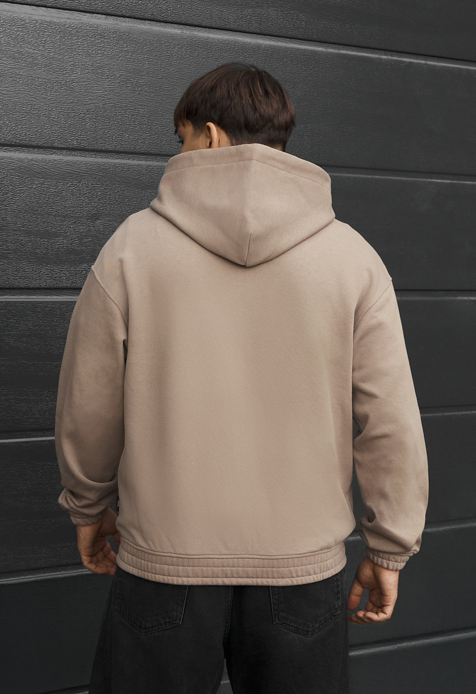 Bluza Staff zip beige oversize