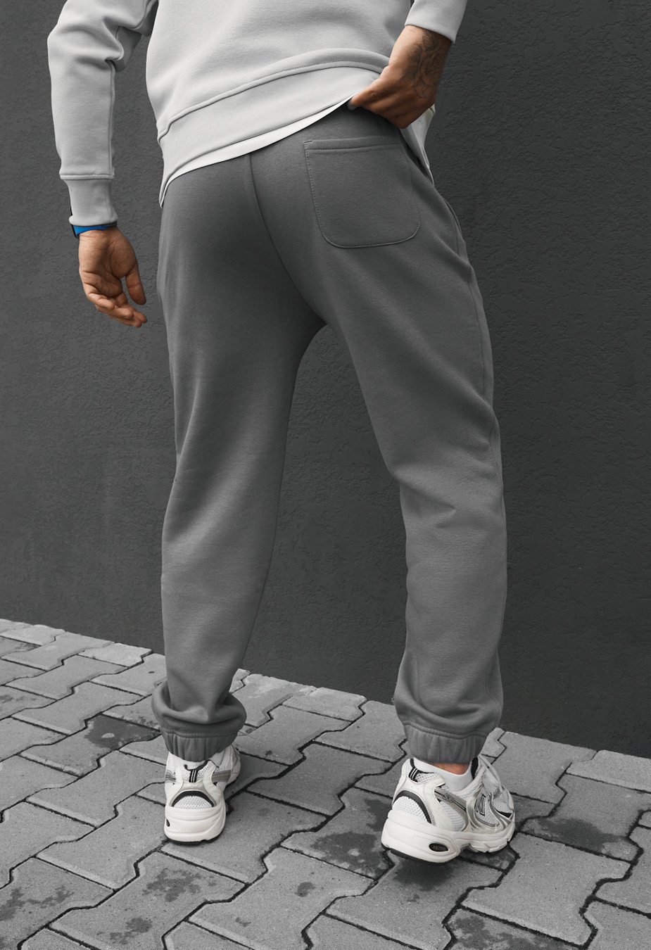 Spodnie dresowe Staff dexo gray fleece