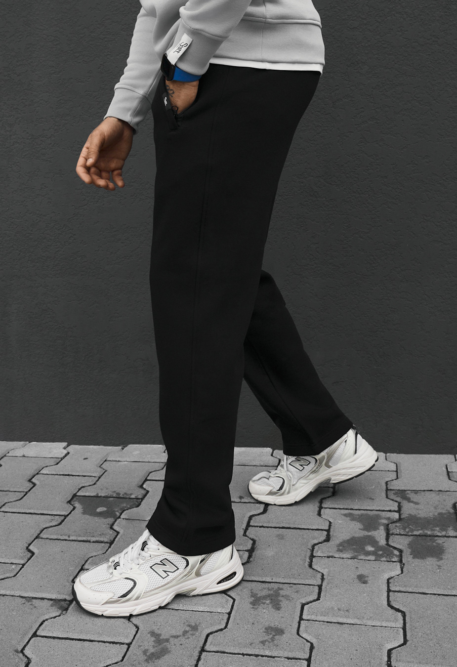 Spodnie sportowe Staff lak black fleece