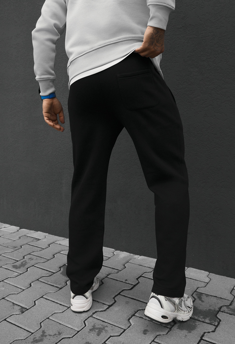 Spodnie sportowe Staff lak black fleece