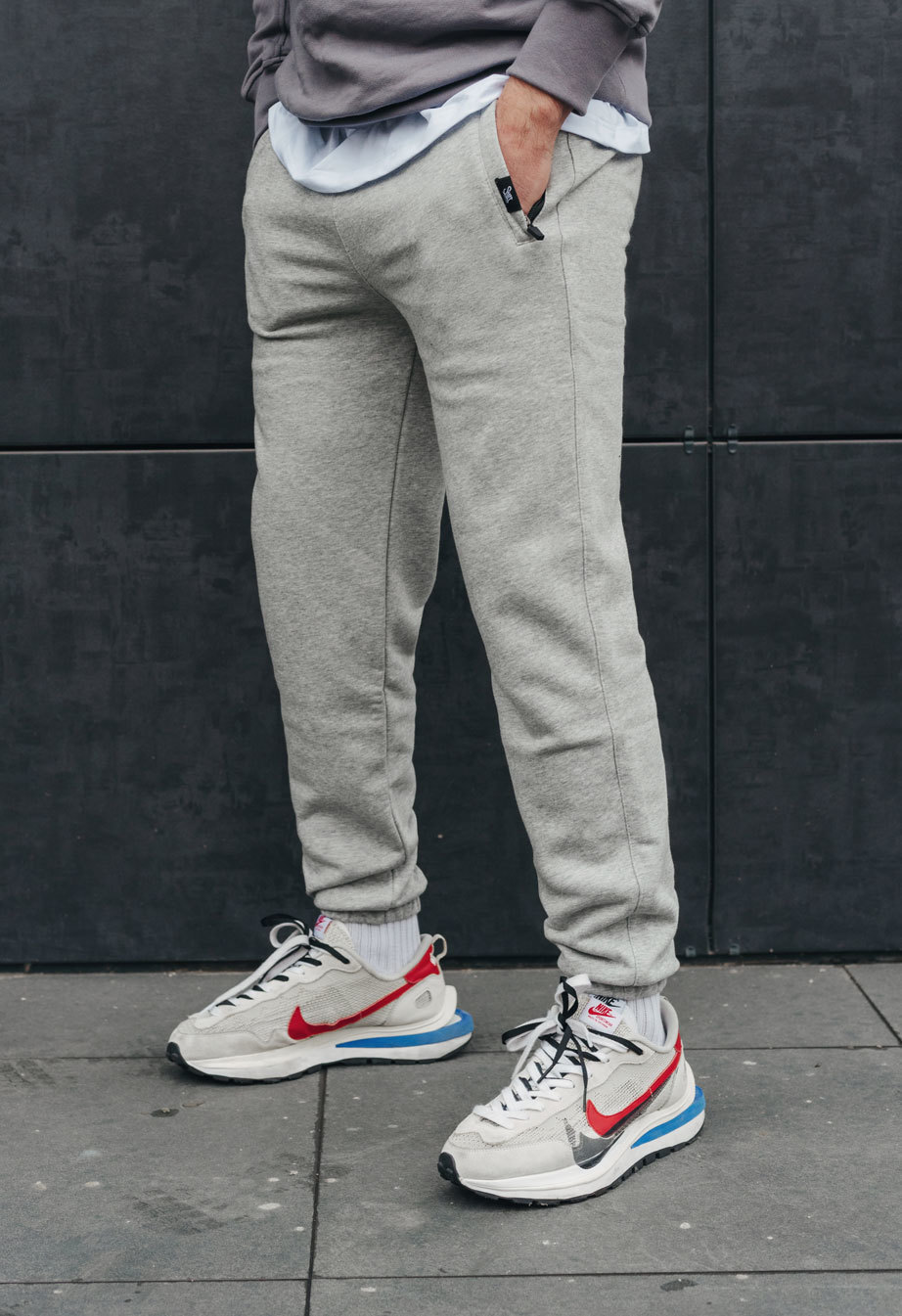Spodnie dresowe Staff basic gray melange