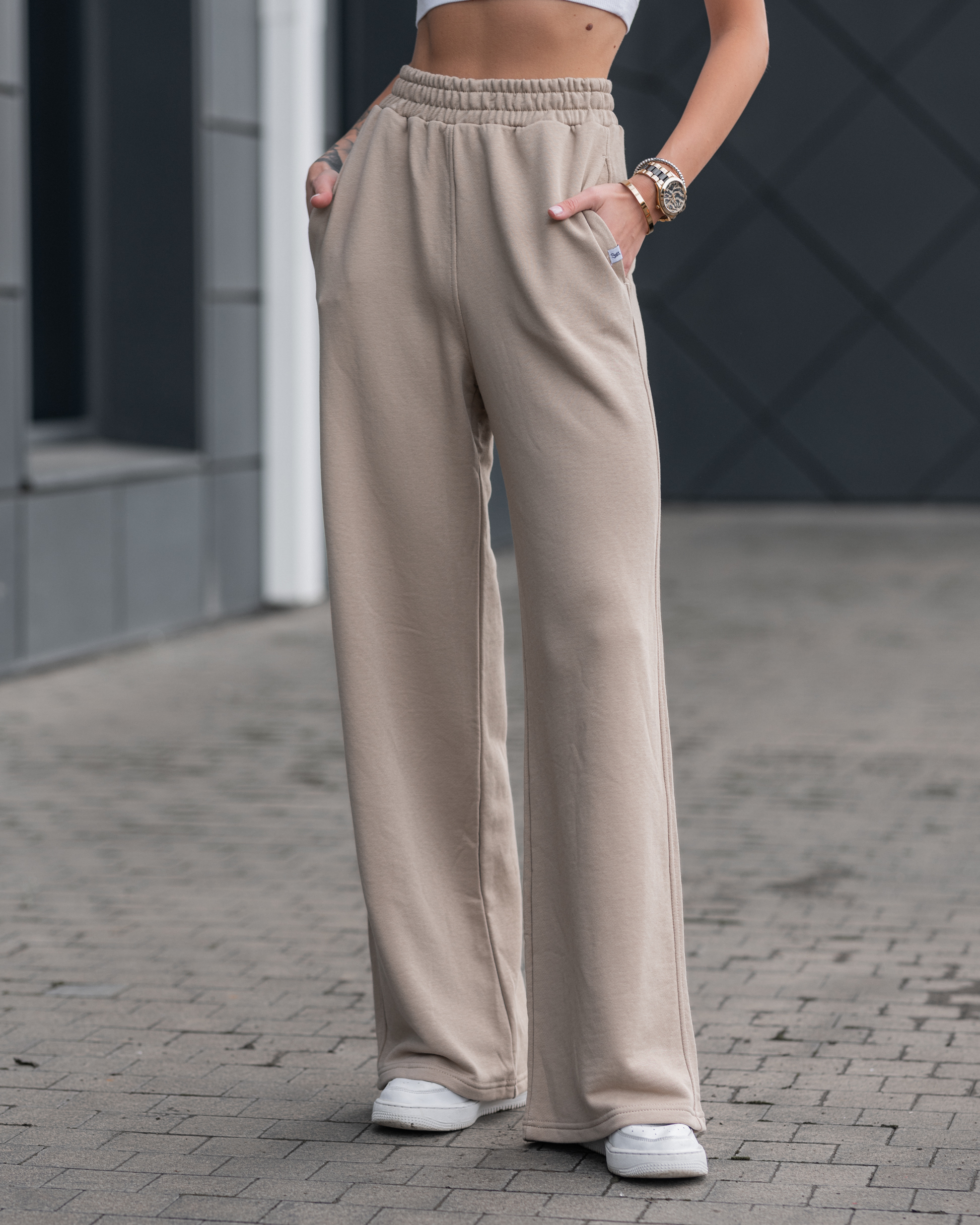 Damskie dresy sportowe Staff ni beige