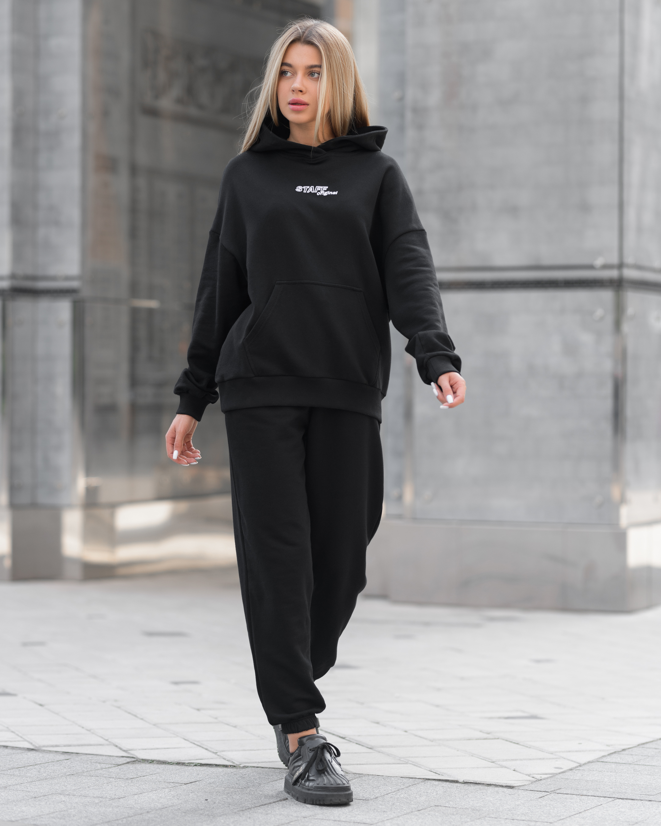 Damski dres sportowy Staff st black oversize