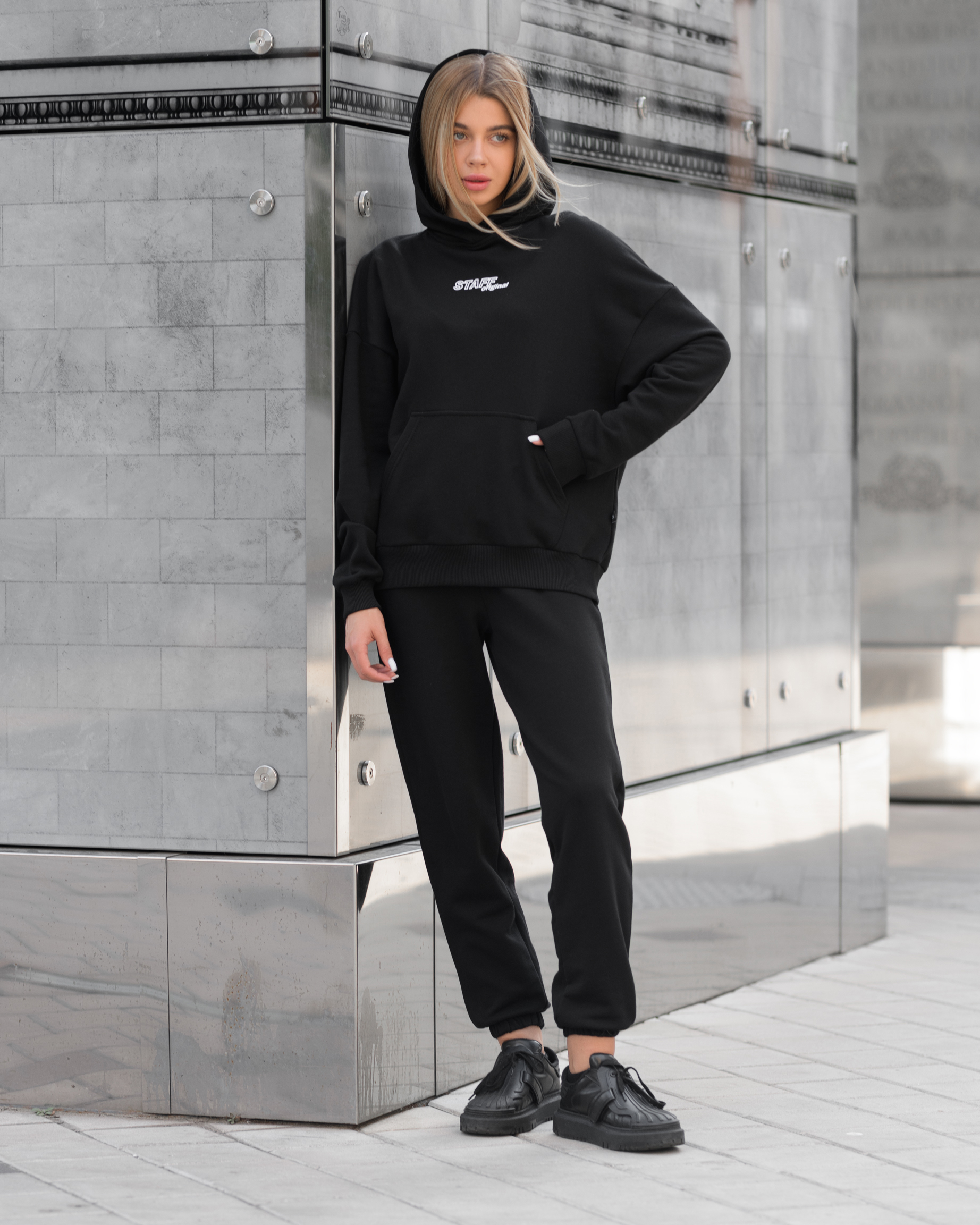 Damski dres sportowy Staff st black oversize