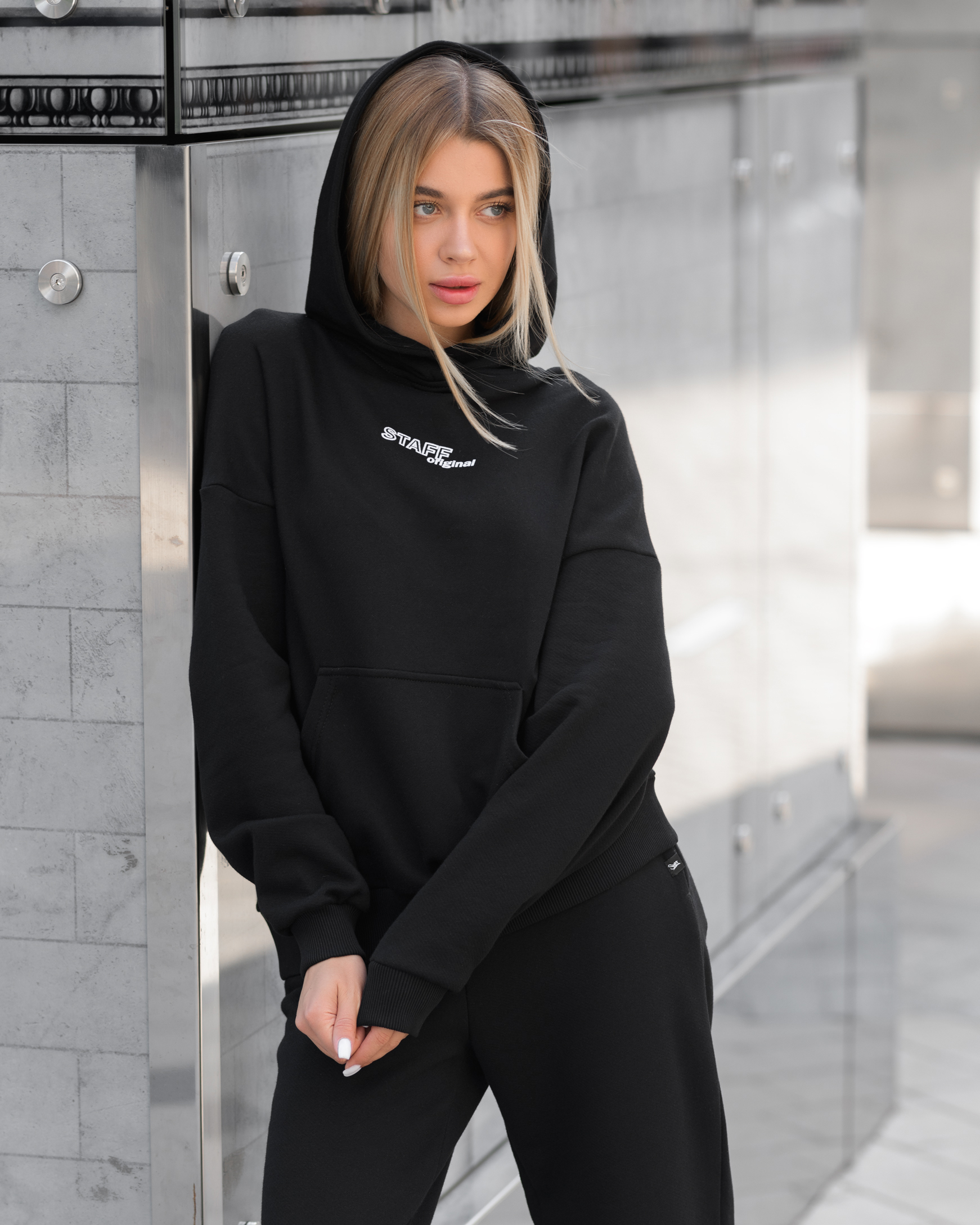 Damski dres sportowy Staff st black oversize