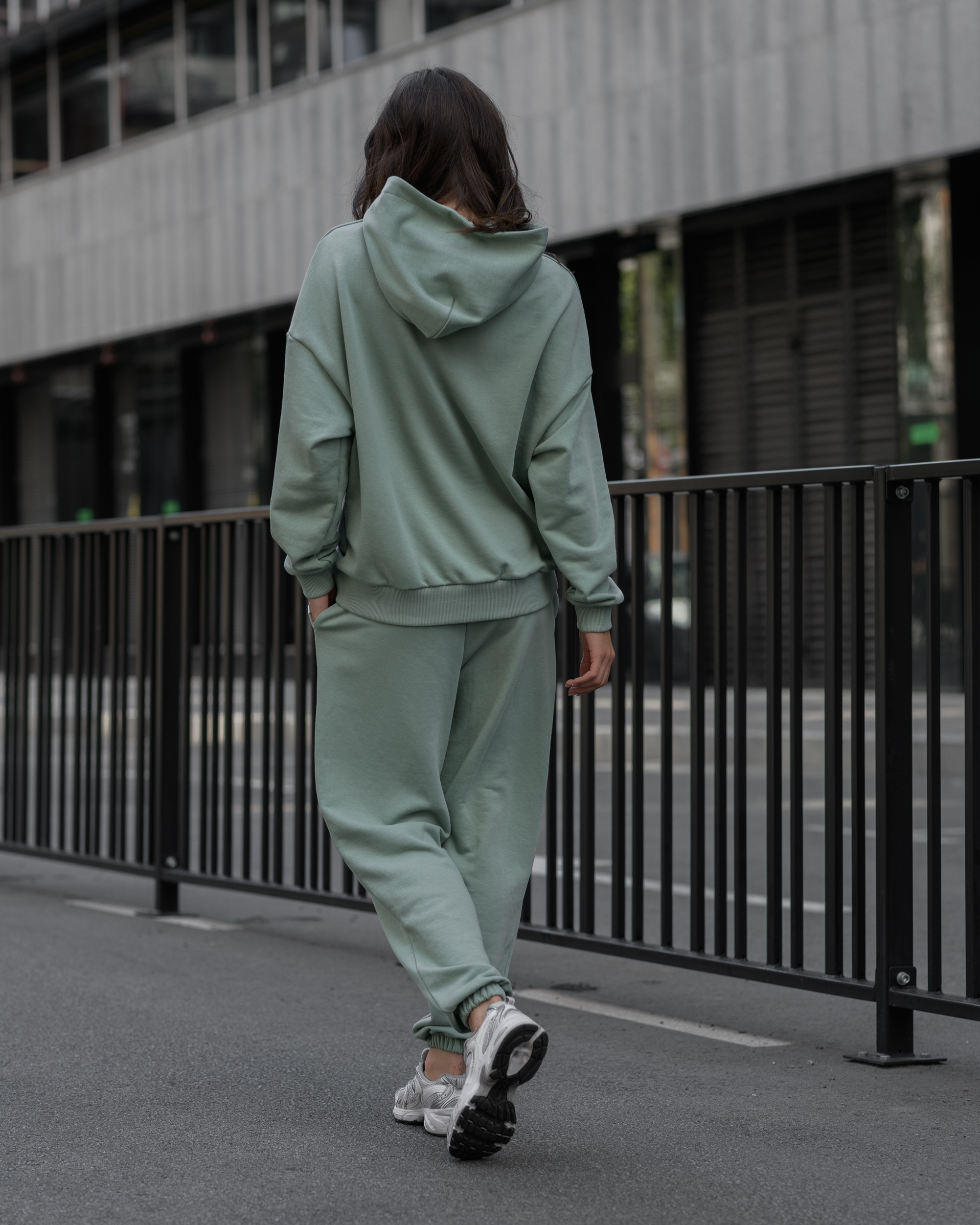 Damski dres sportowy Staff st light green oversize