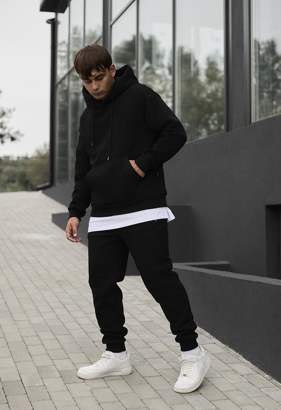 Dres Staff jax black oversize fleece