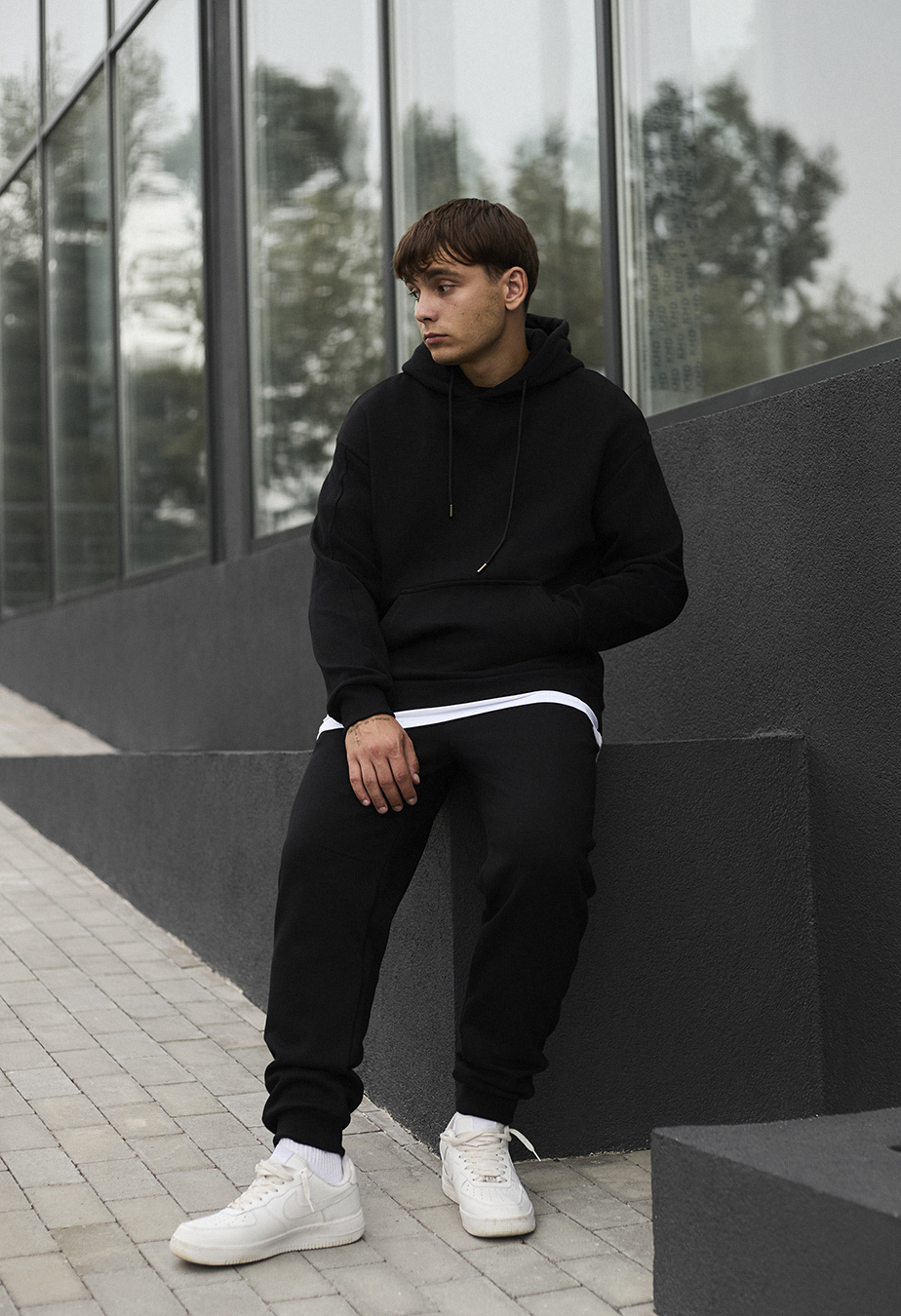 Dres Staff jax black oversize fleece