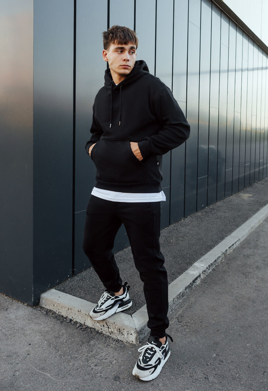 Dres sportowy Staff mm black oversize fleece