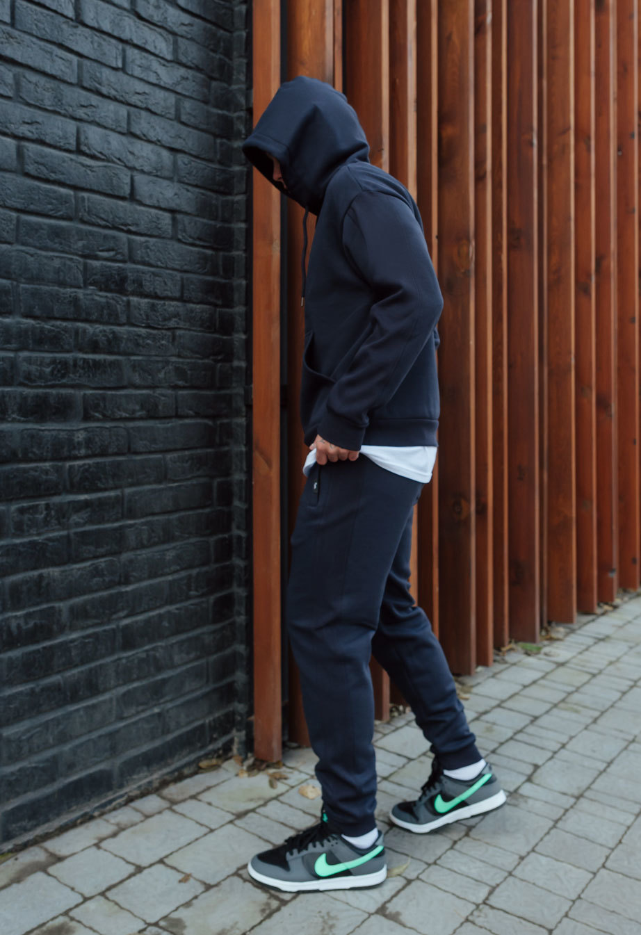 Dres sportowy Staff cr navy oversize fleece