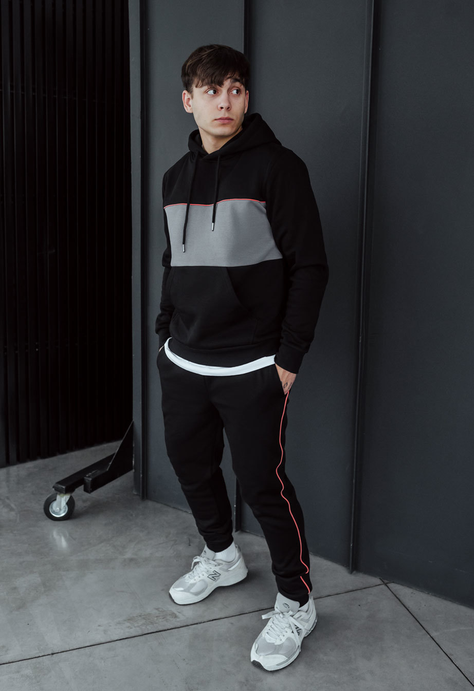 Dres sportowy Staff le black & gray fleece