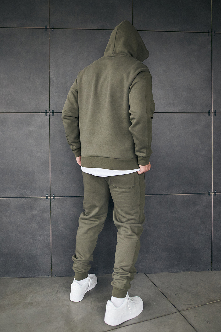 Dres sportowy Staff cr khaki oversize fleece