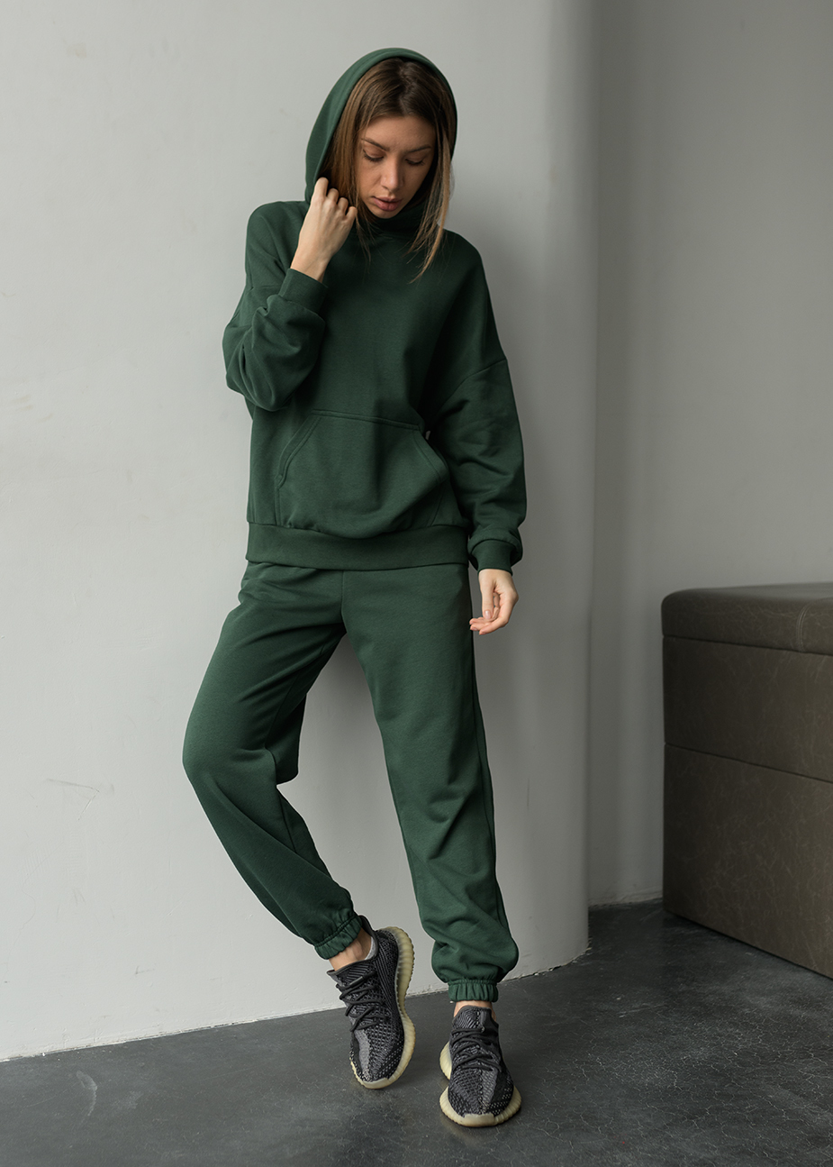 Damski dres sportowy Staff sa green oversize