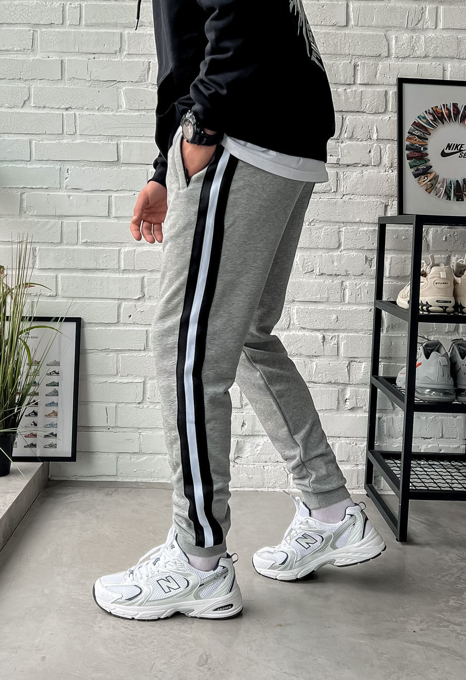 Dresy sportowe  Staff lampas gray melange