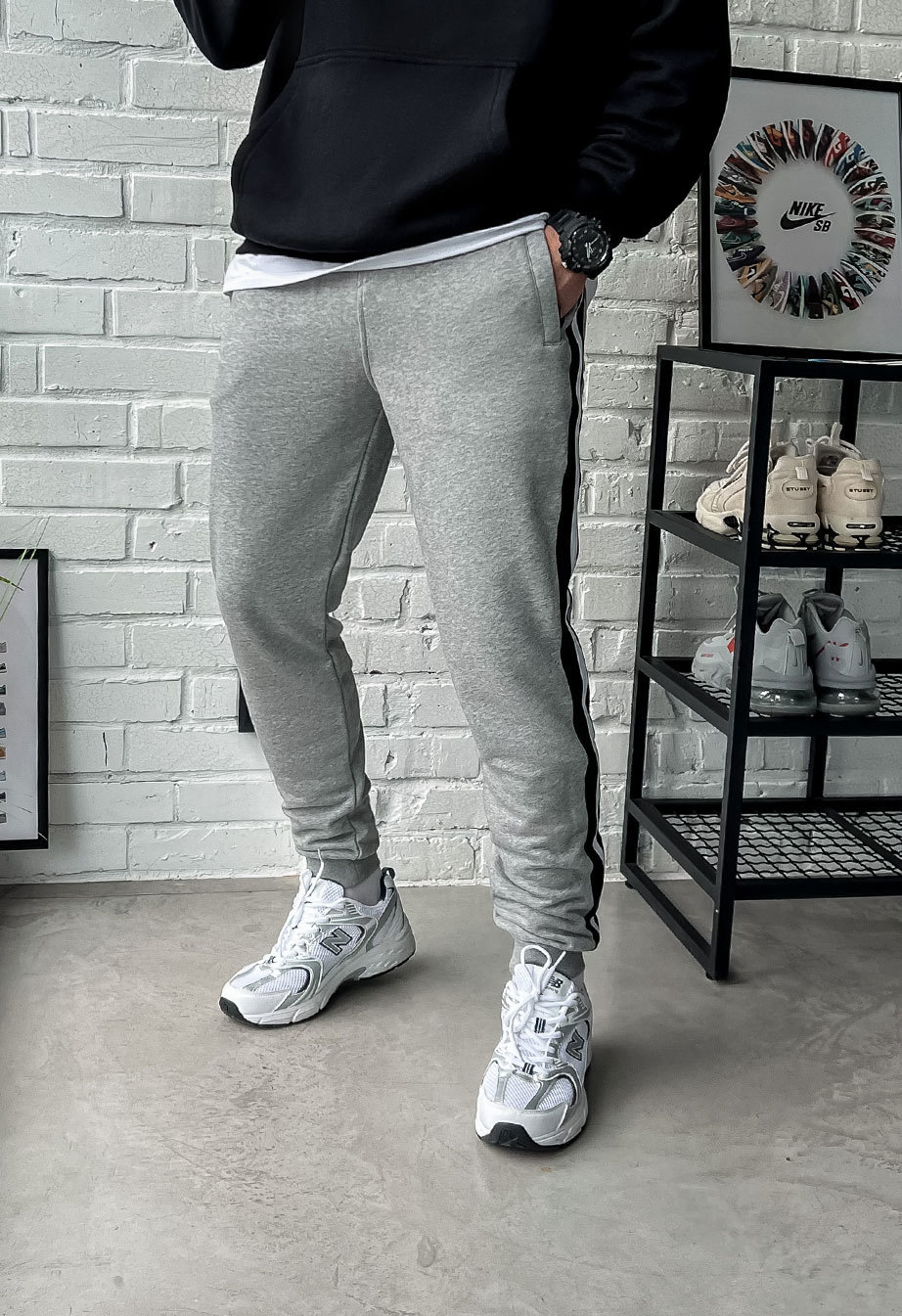 Dresy sportowe  Staff lampas gray melange