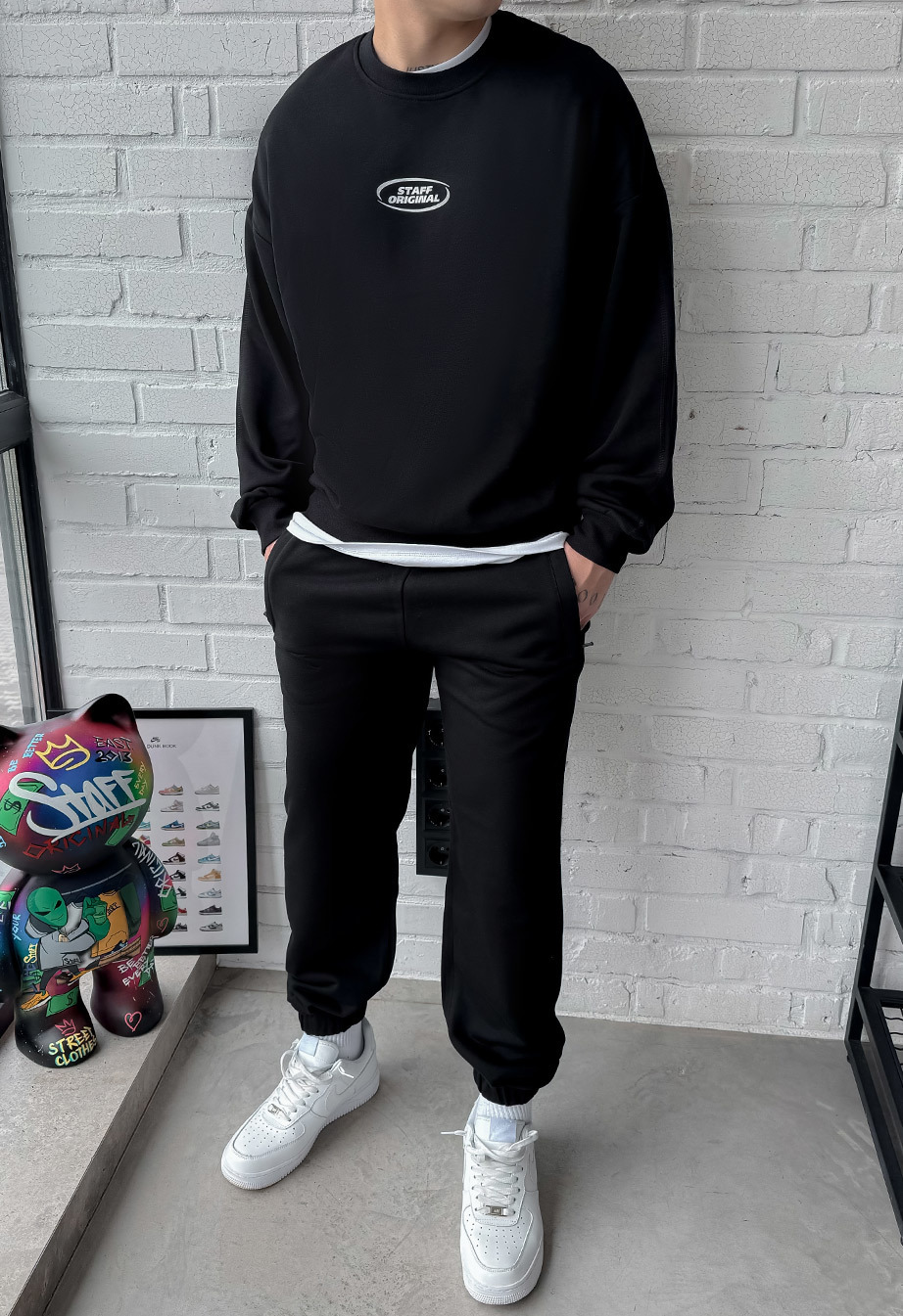 Dres sportowy Staff fin black oversize