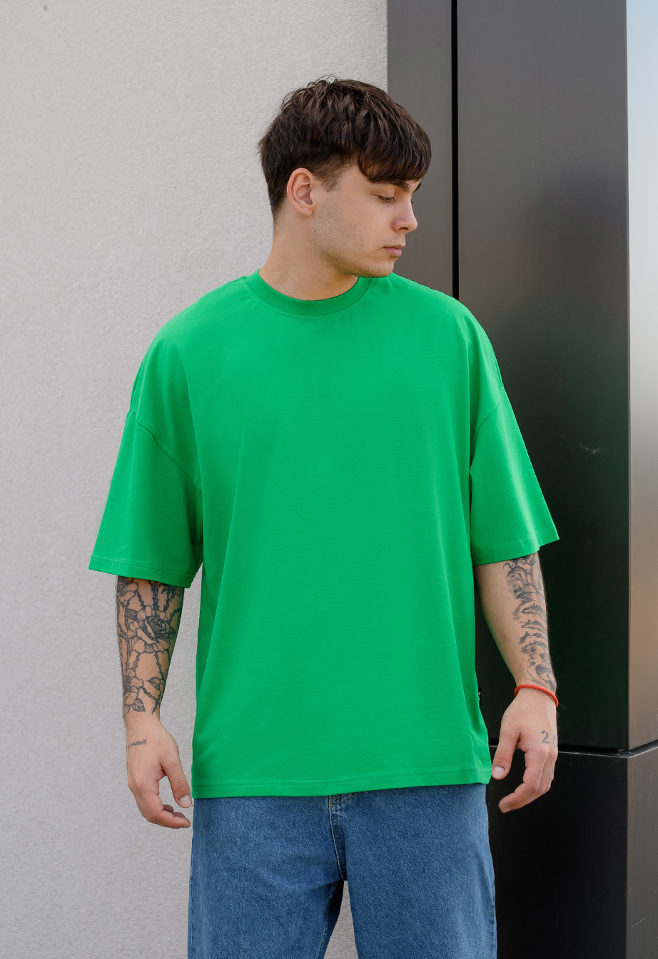 Koszulka Staff green basic oversize