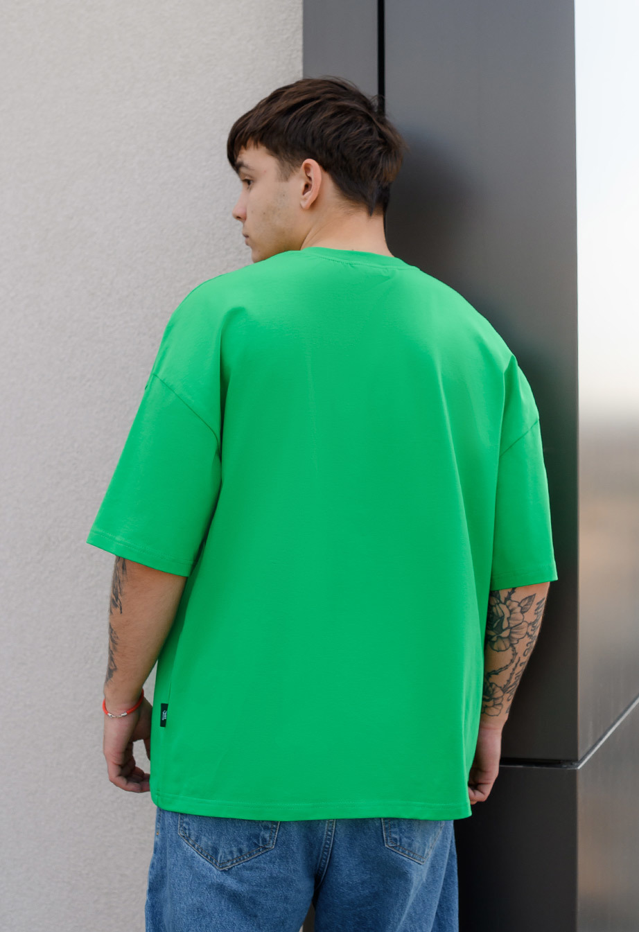 Koszulka Staff green basic oversize