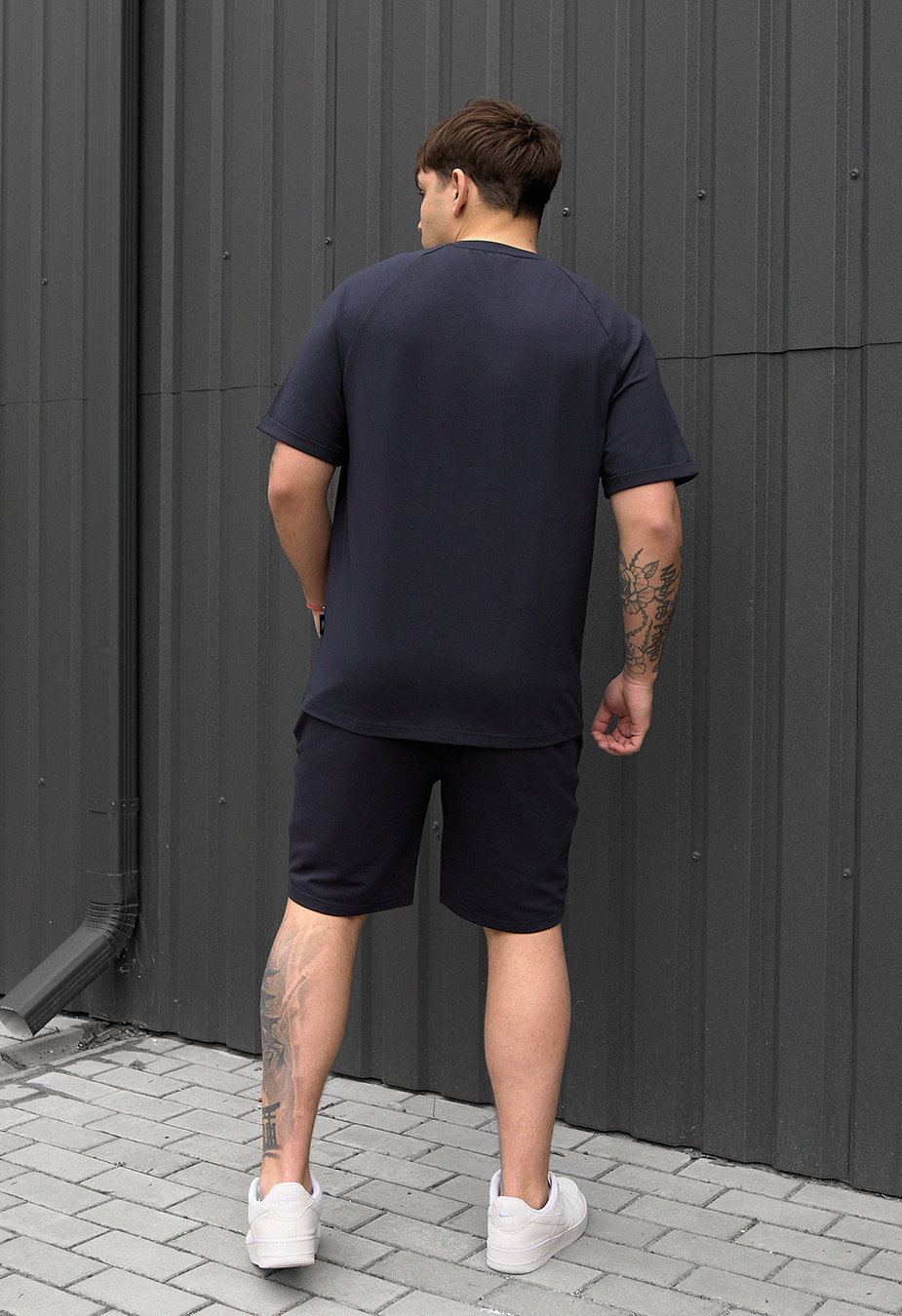 Komplet koszulka + spodenki Staff mb navy