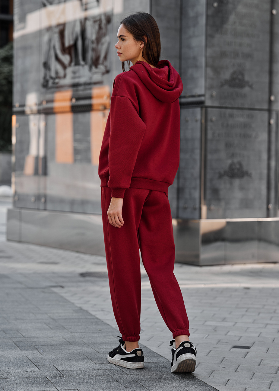 Damski dres Staff nexa bordo oversize fleece