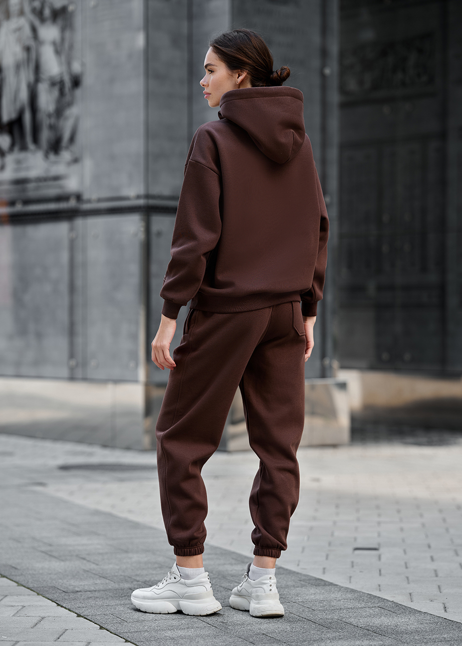 Damski dres Staff nexa brown oversize fleece