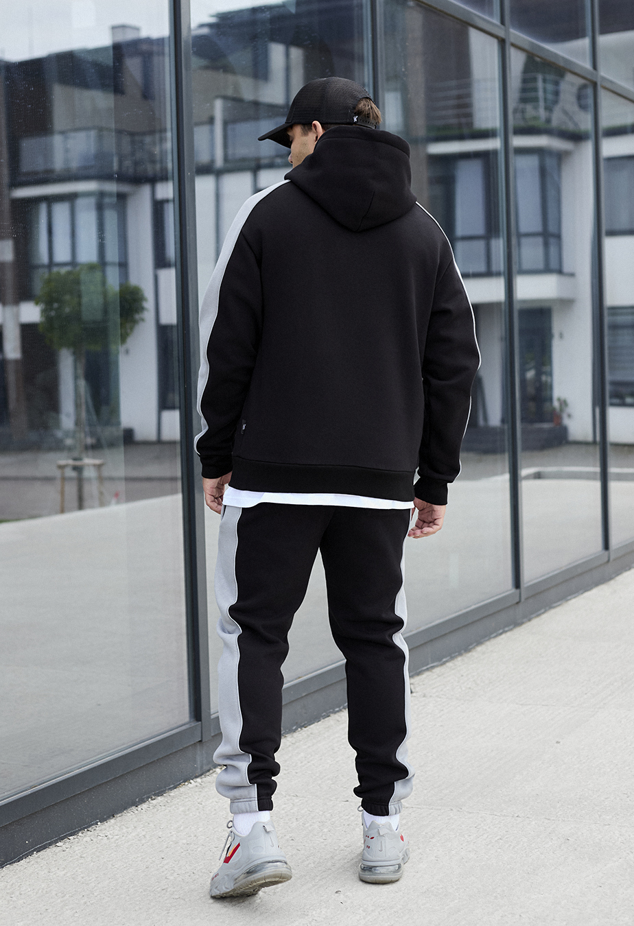 Dres Staff nox black & gray oversize fleece