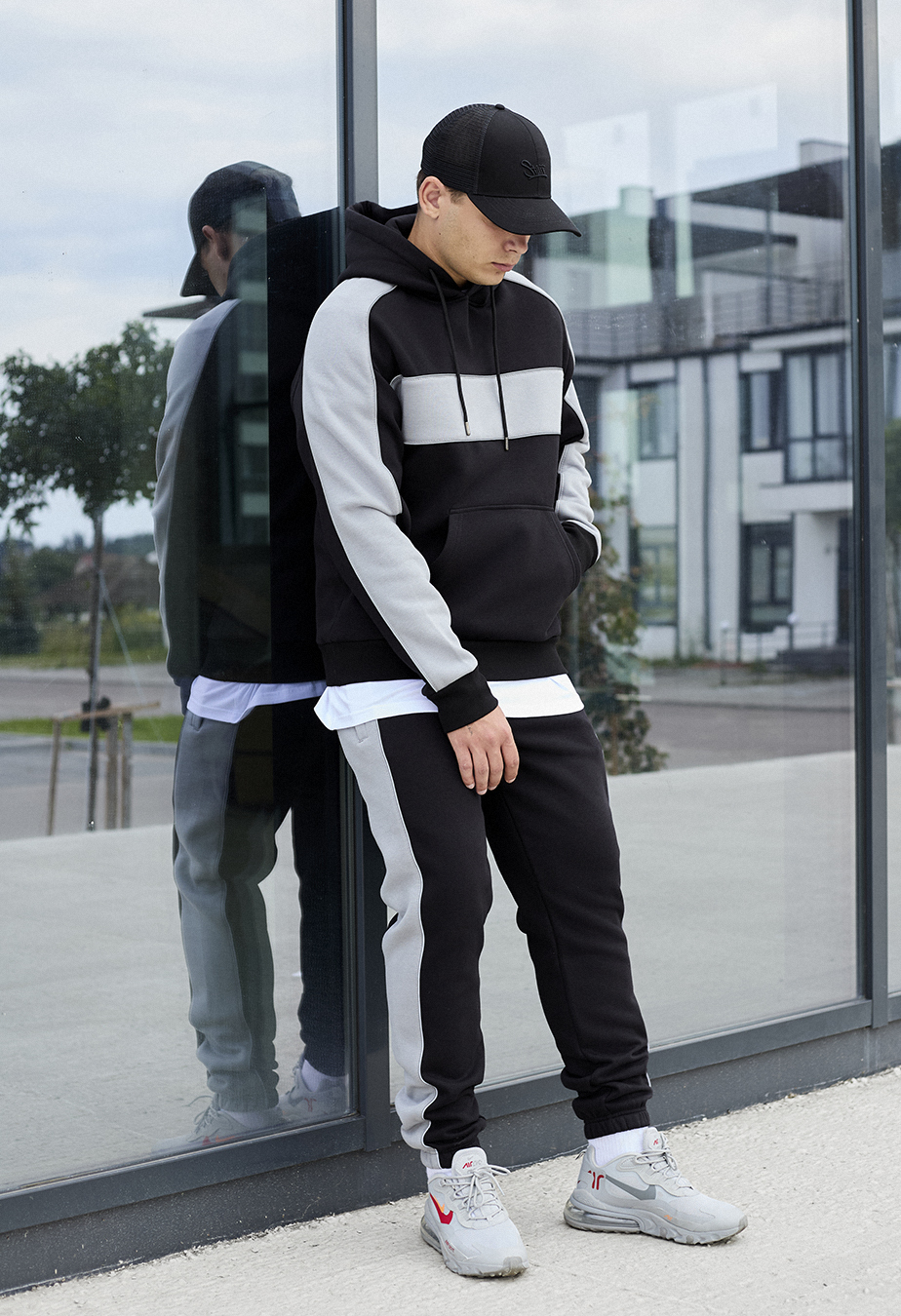 Dres Staff nox black & gray oversize fleece