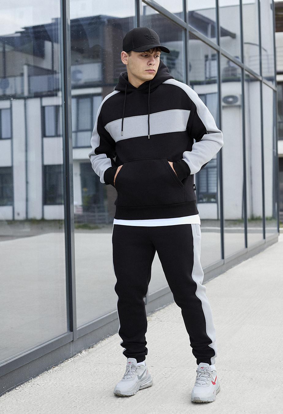 Dres Staff nox black & gray oversize fleece