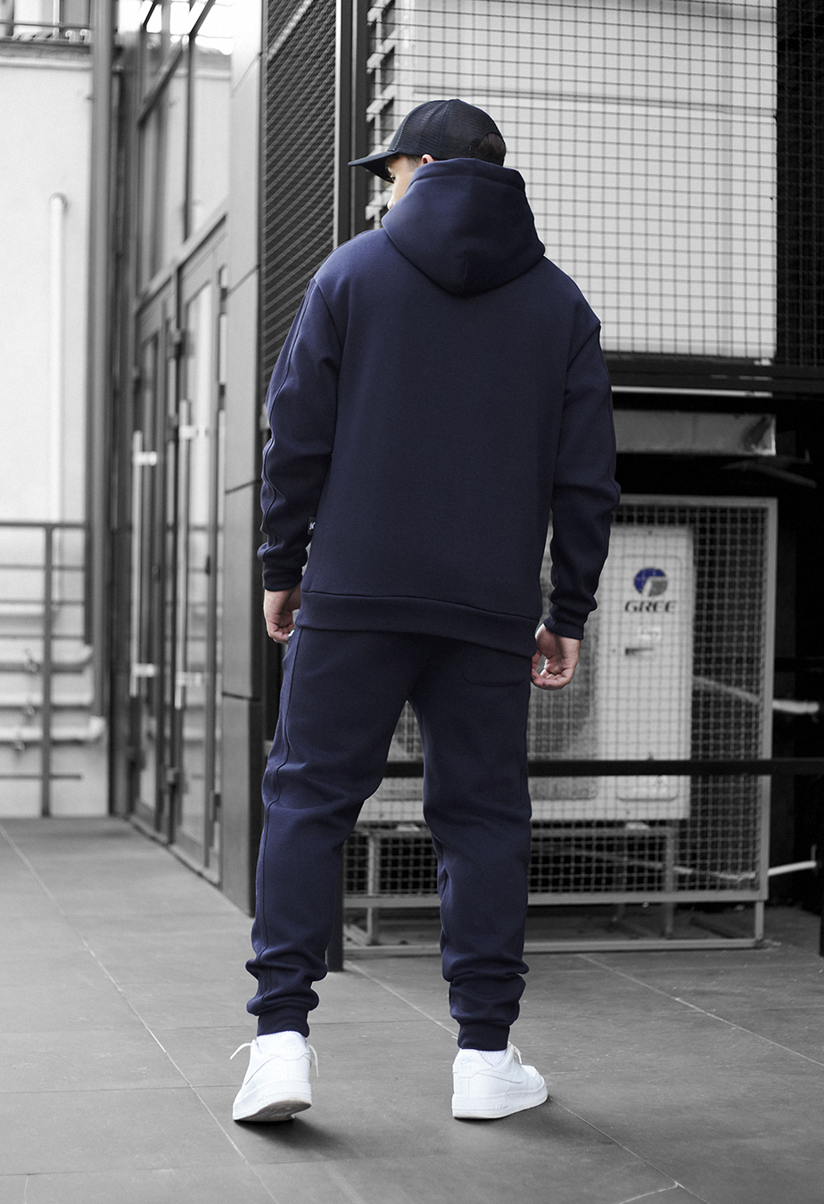 Dres Staff jax navy oversize fleece