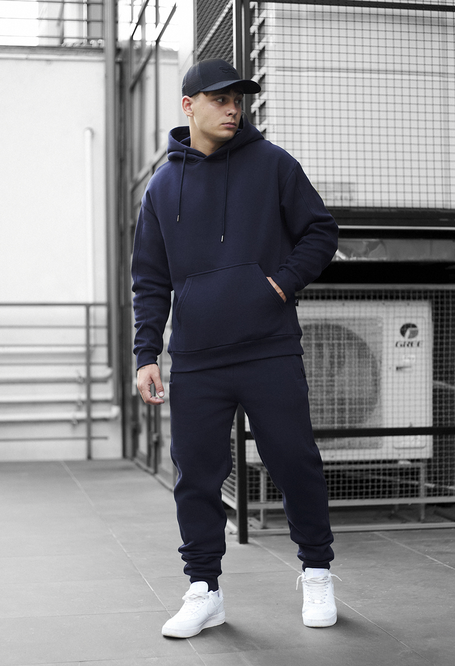 Dres Staff jax navy oversize fleece