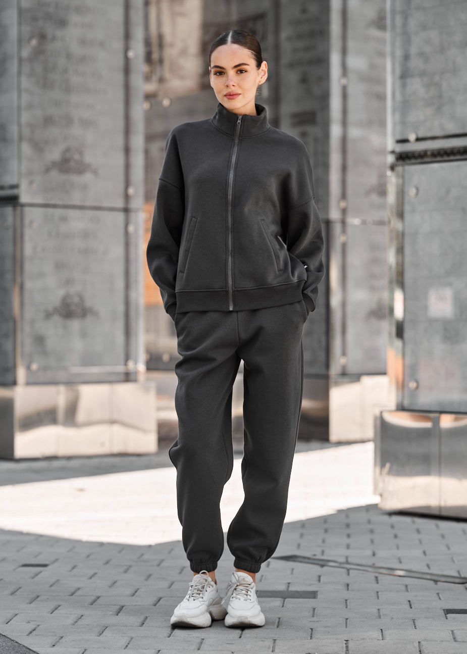 Damski dres Staff nexa dark gray oversize fleece