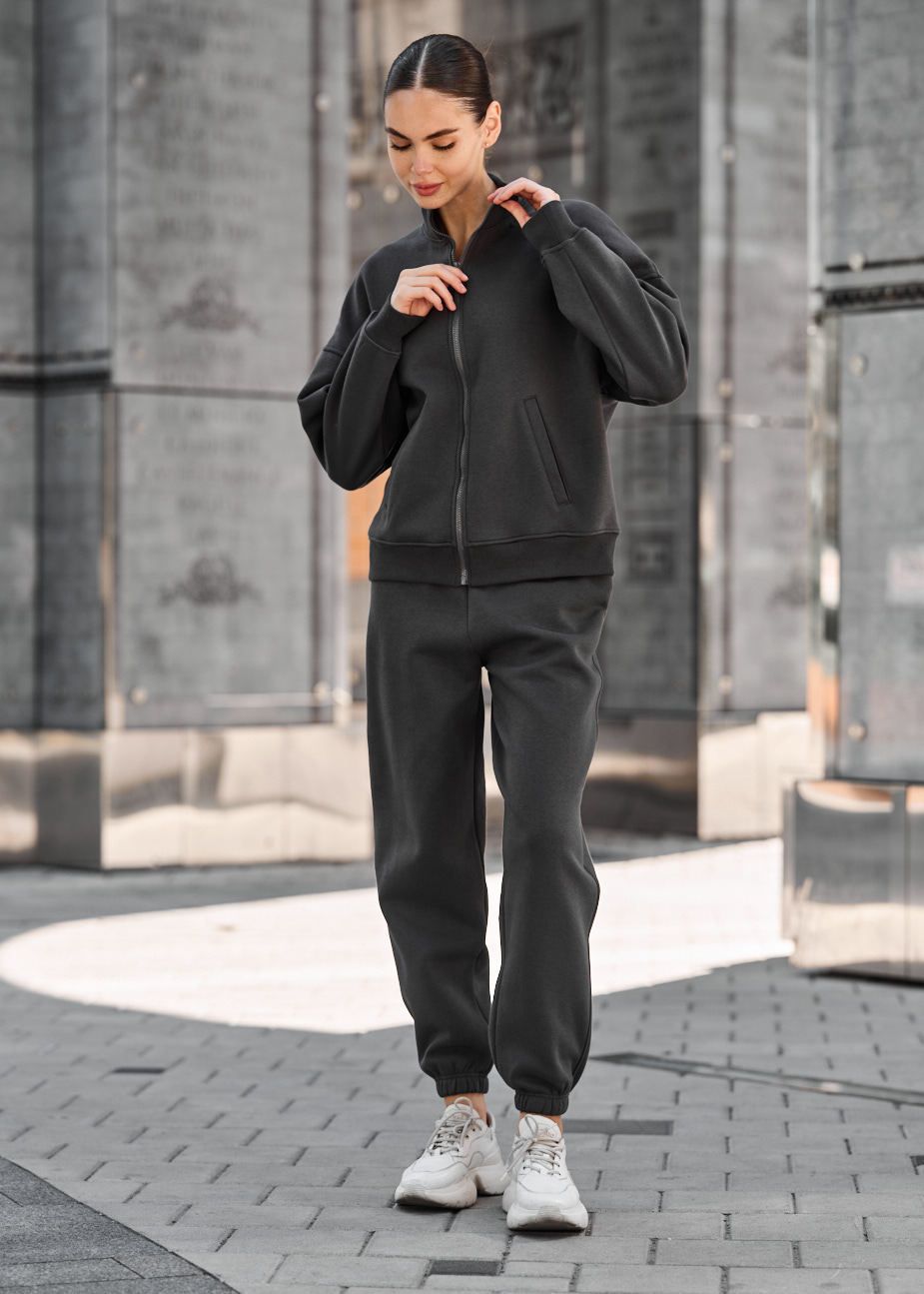 Damski dres Staff nexa dark gray oversize fleece