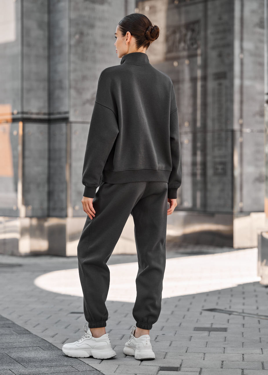 Damski dres Staff nexa dark gray oversize fleece