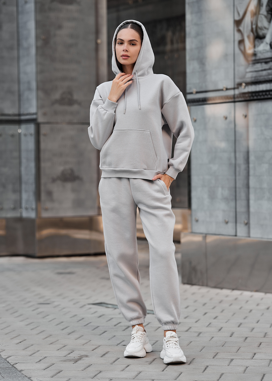 Damski dres Staff nexa light gray oversize fleece