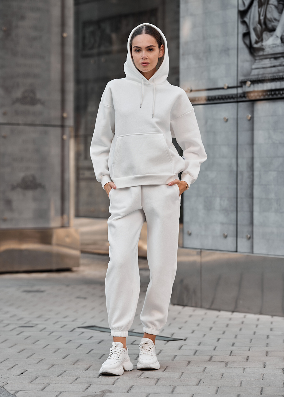 Damski dres Staff nexa white oversize fleece