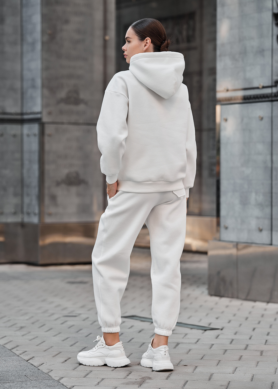 Damski dres Staff nexa white oversize fleece